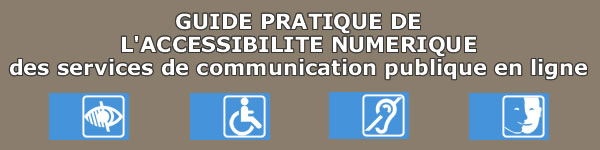 Guide pratique de l'accessibilité numérique des services de communication publique en ligne